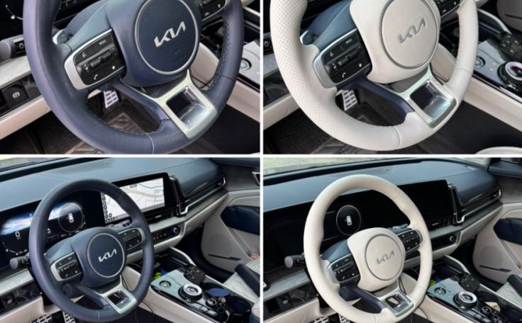 핸들 가죽 교체하고 왔습니다^^